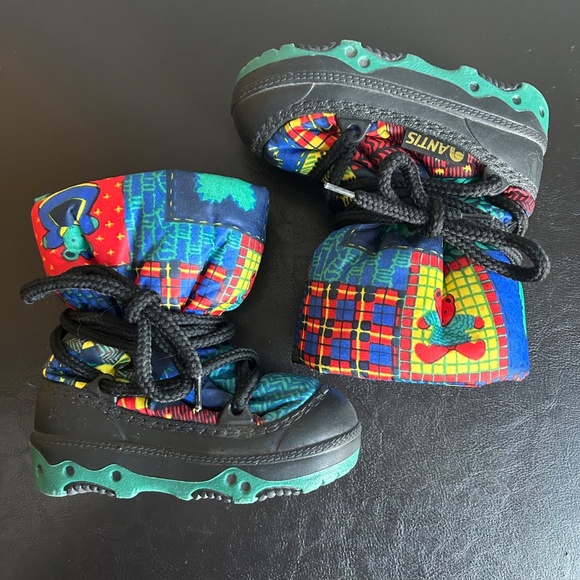 Antis Dunety Colorful Patch Pattern Winter Toddler Boots - Picture 5 of 12